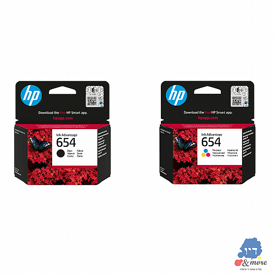 ��� ����� HP 654 ���� + ������ (���� ���) ������  Ink Advantage 6575 All-in-One